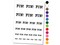 Fun Bold Text Temporary Tattoo Water Resistant Fake Body Art Set Collection